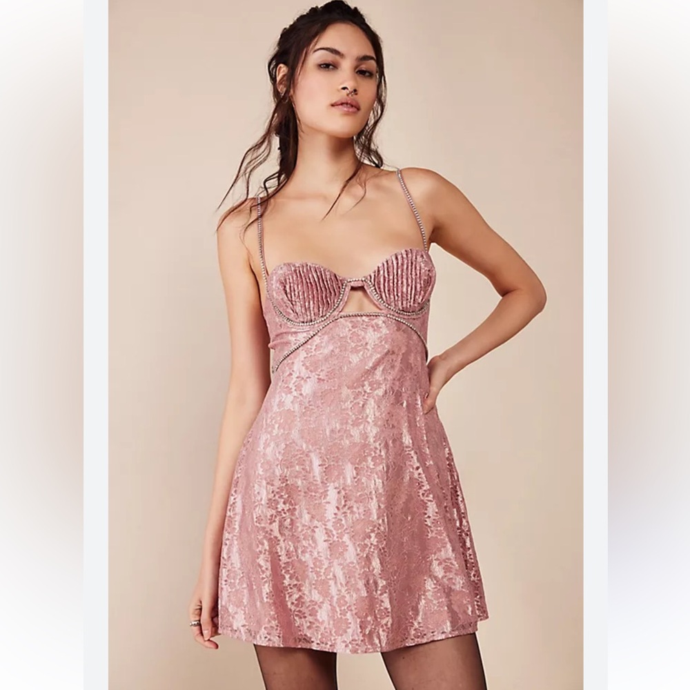 NWT For Love & Lemons Shai Mini Dress! Size M